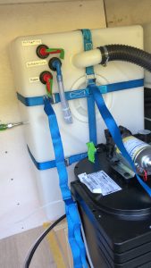 Einbau Frischwassertank