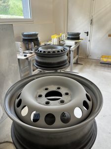 Felgen lackieren und neue Finken